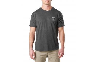 Image of 5.11 Tactical Patriot Tee, Charcoal Heather, XL 41191DX-035-XL