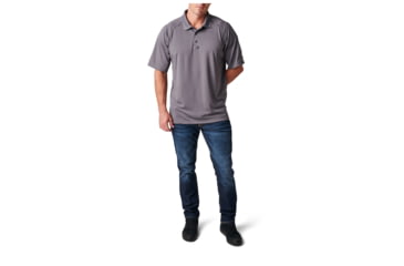 Image of 5.11 Tactical Performance S/S Polo - Mens, Storm, Large, 71049092L