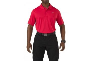 Image of 5.11 Tactical Pinnacle Polo, RANGE RED, XL 71036477XL