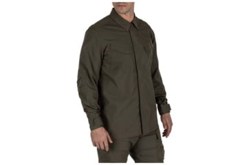 Image of 5.11 Tactical Quantum TDU FD Long Sleeve Shirt - Mens, Ranger Green, Large, 72524-186-L-R