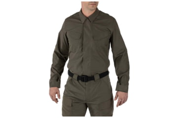 Image of 5.11 Tactical Quantum TDU FD Long Sleeve Shirt - Men's, Ranger Green, L, 72524-186-L-R