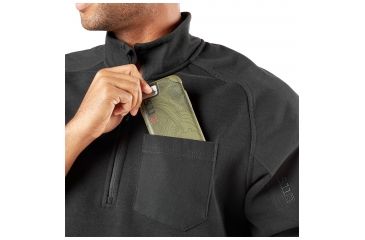 Image of 5.11 Tactical Radar Fleece 1/2 Zip, Black - 72102-019-S