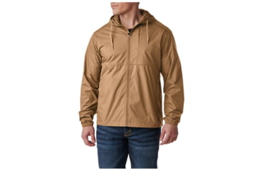 Image of 5.11 Tactical Radar Packable Hooded Jacket - Men's, Coyote, Extra Small, 48368ABR-120-XS-R