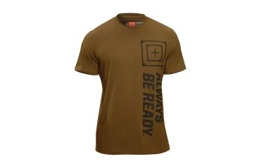 Image of 5.11 Tactical Recon ABR Logo T Shirt - Battle Brown - 2XL 41186A-116-2XL