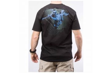 Image of 5.11 Tactical Red Scope T-shirt, Black - 41006CM019XL