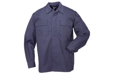 Image of 5.11 Tactical Ripstop Tdu L/s Shirt, Dark Navy, 72002ABR-724-S-R