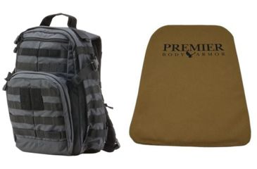 Image of 5.11 Tactical Rush12 Backpack in Double Tap with Premier Body Armor Ballistic Panel