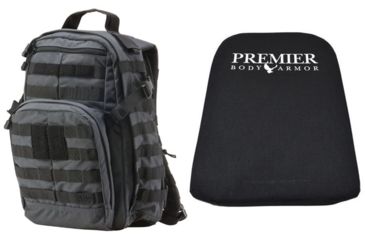Image of 5.11 Tactical Rush12 Backpack in Double Tap with Premier Body Armor Ballistic Panel