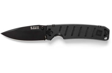 Image of 5.11 Tactical Ryker DP Full Folding Knife, 3.5in, D2 Blade, Drop Point, G10 Handle, Black, 51172-019-1SZ