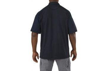 Image of 5.11 Tactical Short Sleeve Rapid Perfomance Polo - Men's, Dark Navy, XS, 41018-724-XS