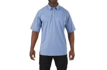 Image of 5.11 Tactical S/S Rapid Perfomance Polo, FIRE MED BLUE, XXL 41018696XXL