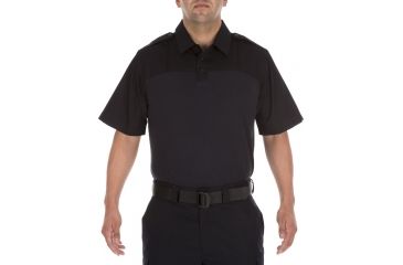 Image of 5.11 Tactical Taclite PDU Short Sleeve Shirt - Men's, Extra Large, Regular, Midnight Navy, 71046-750-XL-R