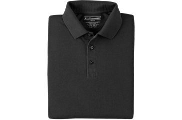Image of 5.11 Tactical Short Sleeve Utility Polo Shirt, Black, Size L 41180-019-L