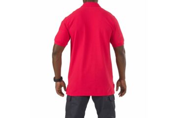 Image of 5.11 Tactical Short Sleeve Utility Polo, Range Red, L 41180-477-L