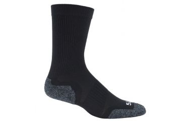 Image of 5.11 Tactical Slip Stream Crew Sock - Men's, Black, L, 10033-019-L