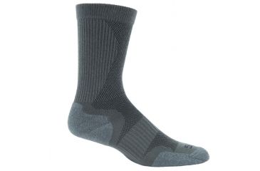 Image of 5.11 Tactical Slip Stream Crew Sock - Men's, Gun Metal Grey, S, 10033-032-S