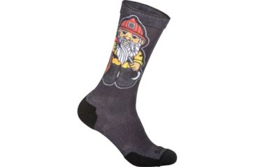 Image of 5.11 Tactical Sock &amp; Awe Crew Fire Gnome - Mens, Black, Large 10041AG-019-L