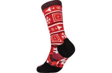 Image of 5.11 Tactical Sock &amp; Awe Crew Holiday Edition - Mens, Multi Color, Small, 10041AJ-999-S