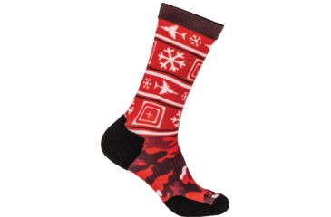 Image of 5.11 Tactical Sock &amp; Awe Crew Holiday Edition - Mens, Multi Color, Small, 10041AJ-999-S