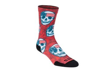 Image of 5.11 Tactical Sock &amp; Awe Pat Skull - Mens, Multi, Medium, 10041AR-999-M
