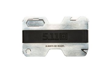 Image of 5.11 Tactical Steel Jacket Multi-Tool Wallet, Tumbled Steel, One Size, 56403-988-1 SZ