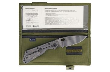 Image of 5.11 Tactical Strider SMF Frame Lock Collectors Knife, WWII MC Green, 5.25 in. Blade, 51107-242