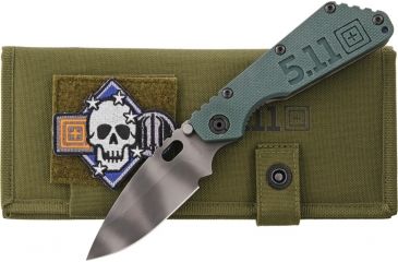 Image of 5.11 Tactical Strider SMF Frame Lock Collectors Knife, WWII MC Green, 5.25 in. Blade, 51107-242