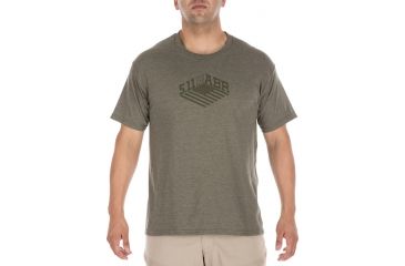 Image of 5.11 Tactical Stronghold Tee, MILITARY GREEN HEATHER, 2XL 41191AI-MLTRY GRN HTR-2XL