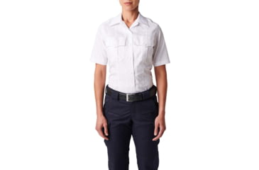 Image of 5.11 Tactical Stryke PDU Twill Short Sleeve Class A - Womens, Extra Large, Regular, Uniform White, 61339-992-XL-R