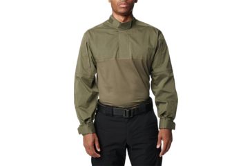 Image of 5.11 Tactical Stryke TDU Long Sleeve Rapid Shirt, Tall - Men's, Ranger Green, 4XL, 72071T-186-4XL