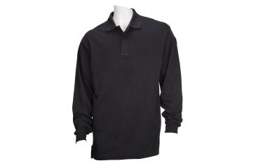 Image of 5.11 Tactical Tactical Long Sleeve Polo - Black - 4XL 72048-019-4XL
