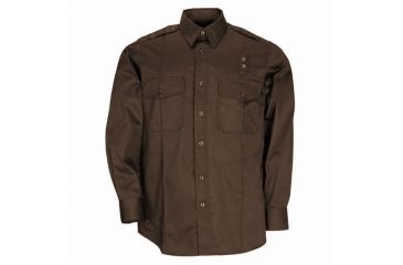 Image of 5.11 Tactical Tclt PDU L/S A-Cl Shirt, BROWN, S 72365108ST
