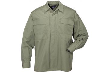 Image of 5.11 Tactical TDU Shirt Long Sleeve - Ripstop 72002, TDU Green