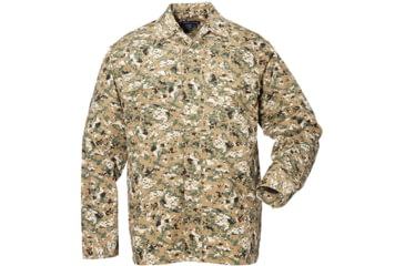 Image of 5.11 Tactical TDU Shirt Long Sleeve - Ripstop 72002, WOODLAND CAMO