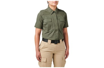 Image of 5.11 Tactical Flex-Tac TDU Ripstop Short Sleeve Shirt - Women's, TDU Green, Extra Large, 61041-190-XL