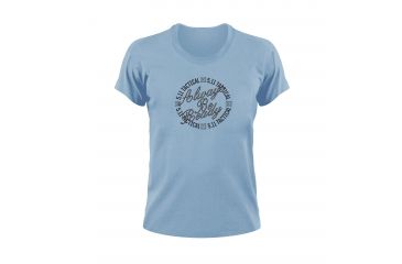 Image of 5.11 Tactical Women's Always Be Ready Circle Logo T Shirt - Sky Blue - S 31002AA-669-S