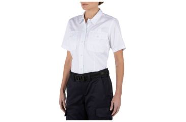 Image of 5.11 Tactical Women's Company Short Sleeve Shirt, White, 2X 61321-010-2X
