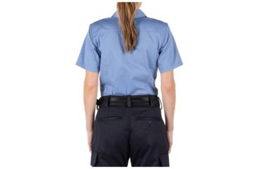 Image of 5.11 Tactical Women's Company Short Sleeve Shirt, Fire Med Blue, Small 61321-696-S