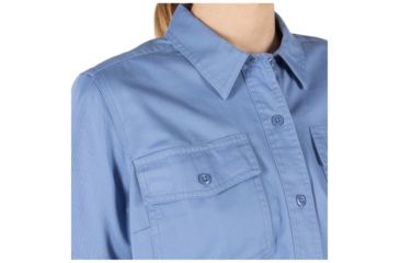 Image of 5.11 Tactical Women's Company Short Sleeve Shirt, Fire Med Blue, Small 61321-696-S