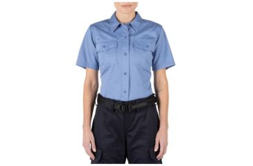 Image of 5.11 Tactical Women's Company Short Sleeve Shirt, Fire Med Blue, Small 61321-696-S