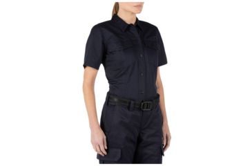 Image of 5.11 Tactical Company Short Sleeve Shirt - Women's, Fire Navy, XS, 61321-720-XS