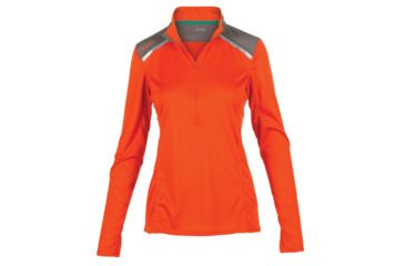 Image of 5.11 Tactical Womens 5.11 Recon Valerie Half-zip Shirt, Poppy - 66003-552-L