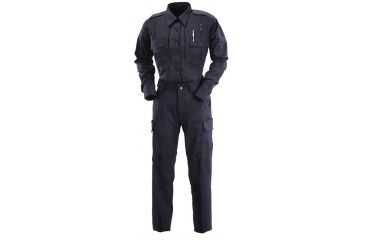 Image of 5.11 Tactical Womens A Class Shirt, Long Sleeve, Poly-Rayon - Midnight Navy - XS-R 32053-750-XS-R