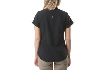 Image of 5.11 Tactical Womens Freedom Flex Woven Short Sleeve Shirt, Black, S 61311-019-S
