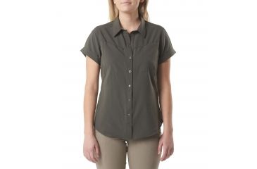 Image of 5.11 Tactical Womens Freedom Flex Woven Short Sleeve Shirt, Grenade, L 61311-828-L