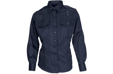 Image of 5.11 Tactical Taclite PDU Class A Long Sleeve Shirt - Women's, Midnight Navy, LR, 62365-750-L-R