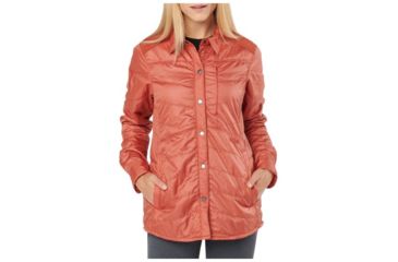 Image of 5.11 Tactical Womens Peninsula Insulator Shirt Jacket, Rosewood Heather - 62077-451-S