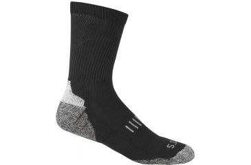 Image of 5.11 Tactical Year Round Crew Sock, Black, S/M, 10014-019-S/M