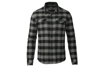 Image of KUIU Field Flannel Shirt - Men's, Gunmetal Buffalo Check, 3XL, Cotton, Adult, Male, 7462076219550