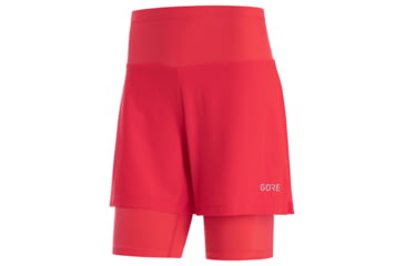 Image of GOREWEAR R5 Womens 2in1 Running Shorts in Hibiscus Pink Large 12-14 Slim fit B813F705, 100623-AK00-42